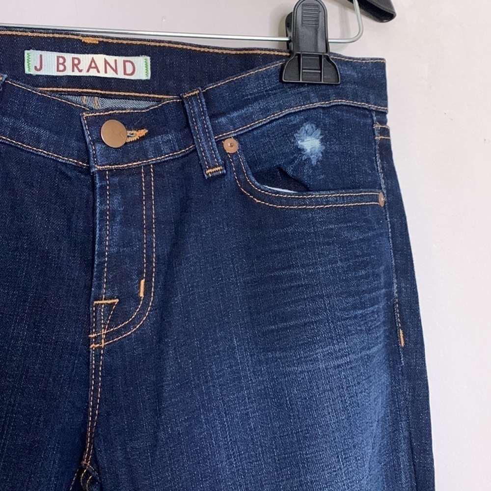 J Brand Low rise pencil leg distressed blue Jean new without tags size 29 - Picture 5 of 7